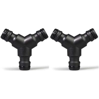 Melissa Plastique Snap On Splitter De Tuyau (3 Voies) Y Male Connecteur De Tuyau De Jardin Raccord En Y 2 Pack - Publicité Melissa Plastique Snap On Splitter De Tuyau (3 Voies) Y Male Connecteur De Tuyau De Jardin Raccord En Y 2 Pack - Publicité