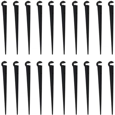 CONWHZC 100 Piquets De Sol En Forme De C, Adaptés Aux Tuyaux D'Arrosage Et Aux Conduites D'Eau, Avec Supports. Publicité CONWHZC 100 Piquets De Sol En Forme De C, Adaptés Aux Tuyaux D'Arrosage Et Aux Conduites D'Eau, Avec Supports. Publicité