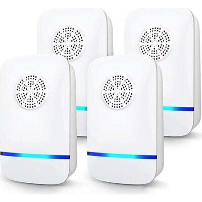 FANGMEDIA Répulsif Ultrasons 4 Pack Anti Souris Moustiques Cafards Araignées Électrique Portable Prise Intérieur - Publicité FANGMEDIA Répulsif Ultrasons 4 Pack Anti Souris Moustiques Cafards Araignées Électrique Portable Prise Intérieur - Publicité