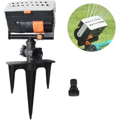MOXIE Arroseur Oscillant Oscillating Sprinkler Arroseur De Pelouse Pour Un Arrosage Uniforme, Gicleurs Oscillating - Publicité MOXIE Arroseur Oscillant Oscillating Sprinkler Arroseur De Pelouse Pour Un Arrosage Uniforme, Gicleurs Oscillating - Publicité