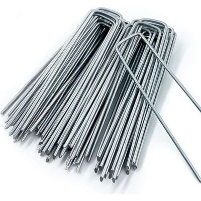 FANGMEDIA Piquet De Fixation En Tissu De Paillis, 50 Piquets De Jardin En Forme De U, Pour Bâche À Mauvaises Herbes, Piquets De Camping, Clôture De Jardin, 150 Mm De Long, 20 Mm De Large, 3 Mm De Diamètre-fei Y - Publicité FANGMEDIA Piquet De Fixation En Tissu De Paillis, 50 Piquets De Jardin En Forme De U, Pour Bâche À Mauvaises Herbes, Piquets De Camping, Clôture De Jardin, 150 Mm De Long, 20 Mm De Large, 3 Mm De Diamètre-fei Y - Publicité
