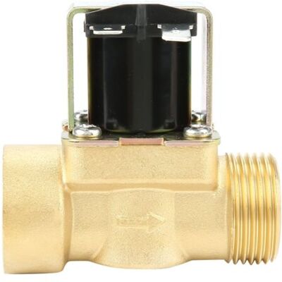 ABYSSE Électrovanne D'Arrivée D'Eau À Commande Pilote, En Laiton Dn20 G3/4, Normalement Fermée - Publicité ABYSSE Électrovanne D'Arrivée D'Eau À Commande Pilote, En Laiton Dn20 G3/4, Normalement Fermée - Publicité