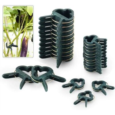 BRINSEA 80pcs Clips De Support Réglable Pour Plantes Caches De Tuteurs De Jardin Structure De Support Attache Pour Jardin, Vigne, Légumes, Tomates(40 Grands Clips Et 40 Petits Clips) - Publicité BRINSEA 80pcs Clips De Support Réglable Pour Plantes Caches De Tuteurs De Jardin Structure De Support Attache Pour Jardin, Vigne, Légumes, Tomates(40 Grands Clips Et 40 Petits Clips) - Publicité