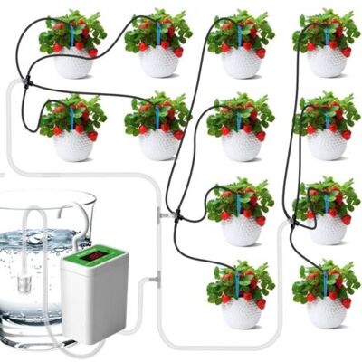 SANS MARQUE Kit D'Irrigation Goutte À Goutte Automatique, 12 Kits Système D'Arrosage Automatique Pour Plantes D'Intérieur, Affichage Led Et Système Goutte Pour Rechargeable Par Usb - Publicité SANS MARQUE Kit D'Irrigation Goutte À Goutte Automatique, 12 Kits Système D'Arrosage Automatique Pour Plantes D'Intérieur, Affichage Led Et Système Goutte Pour Rechargeable Par Usb - Publicité