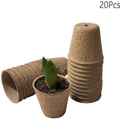 OEM Pot Semis Biodegradable, Petits Pots De Fibre, Pot Jardinage En Set, Godet Semis Biodegradable Pour La Culture De Plantes, Semis, Herbes, Fleurs, Légumes 6x6x3.7cm 20pcs - Publicité OEM Pot Semis Biodegradable, Petits Pots De Fibre, Pot Jardinage En Set, Godet Semis Biodegradable Pour La Culture De Plantes, Semis, Herbes, Fleurs, Légumes 6x6x3.7cm 20pcs - Publicité