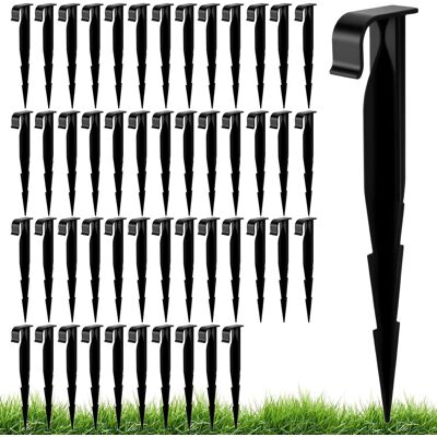 ACOUSTAFIL 50 Ancrage Sol, Plastique Pe, 16x3x1,7 Cm, Noir, Pour Tuyau Irrigation Goutte À Goutte, Jardin - Publicité ACOUSTAFIL 50 Ancrage Sol, Plastique Pe, 16x3x1,7 Cm, Noir, Pour Tuyau Irrigation Goutte À Goutte, Jardin - Publicité
