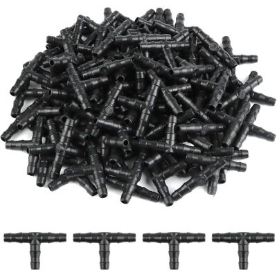 Melissa 100 Pcs Tee Raccord De Tuyau 4/7mm- T Raccord Connecteur Pvc D'Arrosage Buse D'Atomisation Goutte À Goutte Micro Spray Irrigation Joint Pour Tuyau Systèmes Automatique Outil - Publicité Melissa 100 Pcs Tee Raccord De Tuyau 4/7mm- T Raccord Connecteur Pvc D'Arrosage Buse D'Atomisation Goutte À Goutte Micro Spray Irrigation Joint Pour Tuyau Systèmes Automatique Outil - Publicité