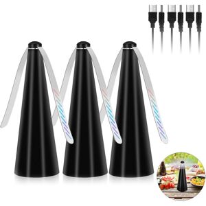 AIPERQ Ventilateur Anti-moustiques, 3pcs Répulsif à Pales pour Insecte, Repellent
