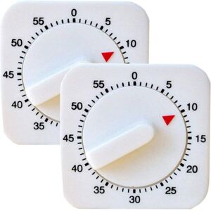 OEM 2pcs Minuteur Mécanique Et Magnétique,minuteur Visuel, Minuteur D'Examen, Minuteur De Cuisine,60 Minutes Kitchen Timer Count Down Alarm Reminder White Square Mechanical Timer For Kitchen, - Publicité OEM 2pcs Minuteur Mécanique Et Magnétique,minuteur Visuel, Minuteur D'Examen, Minuteur De Cuisine,60 Minutes Kitchen Timer Count Down Alarm Reminder White Square Mechanical Timer For Kitchen, - Publicité