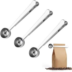 Cuillère Doseuse Café Avec Clip Pour Sac, 3 Pièces Cuillere Cafe Doseur À Long Manche Argenté 2 En 1 Cuillère Café En Acier Inoxydable Pour Lait En Poudre Epices Café Et Grains - Sollbry - Publicité Cuillère Doseuse Café Avec Clip Pour Sac, 3 Pièces Cuillere Cafe Doseur À Long Manche Argenté 2 En 1 Cuillère Café En Acier Inoxydable Pour Lait En Poudre Epices Café Et Grains - Sollbry - Publicité