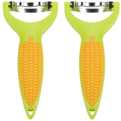 Cellfast Éplucheur De Maïs En Acier Inoxydable, 2 Pièces, Couteau À Épis De Maïs Avec Fermeture Éclair Et Protection, Style 1 - Publicité Cellfast Éplucheur De Maïs En Acier Inoxydable, 2 Pièces, Couteau À Épis De Maïs Avec Fermeture Éclair Et Protection, Style 1 - Publicité