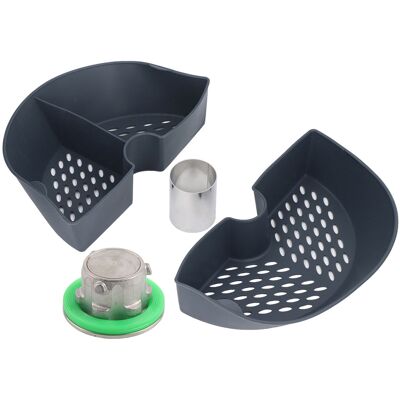 MCKENSA Séparateur De Chambre De Cuisson Vapeur Pour Thermomix Vorwerk Tm5 Et Tm31 Avec Couvercle Pour Tête De Couteau Mélangeur Tm5 - Publicité MCKENSA Séparateur De Chambre De Cuisson Vapeur Pour Thermomix Vorwerk Tm5 Et Tm31 Avec Couvercle Pour Tête De Couteau Mélangeur Tm5 - Publicité
