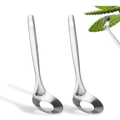 Cellfast 2pcs Éplucheur Cactus, Outil D'Épluchage Cactus Acier Inoxydable Dequalité Supérieure Avec Trou Cuillère Éplucher Les Cactus - Publicité Cellfast 2pcs Éplucheur Cactus, Outil D'Épluchage Cactus Acier Inoxydable Dequalité Supérieure Avec Trou Cuillère Éplucher Les Cactus - Publicité