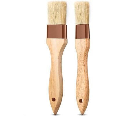 Lot De 2 Pinceaux Pâtissiers À Poils Naturels, Long Manche Bois – Delkevic - Publicité Lot De 2 Pinceaux Pâtissiers À Poils Naturels, Long Manche Bois – Delkevic - Publicité