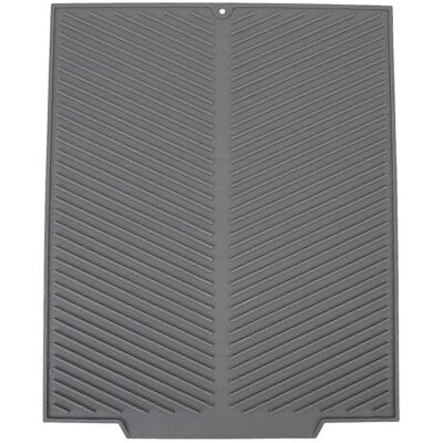FLAMMKRAFT Tapis Égouttoir À Vaisselle En Silicone 485 X 405 Mm, Résistant À La Chaleur, Antidérapant, Gris, Pour La Cuisine Et Le Plan De Travail. Publicité FLAMMKRAFT Tapis Égouttoir À Vaisselle En Silicone 485 X 405 Mm, Résistant À La Chaleur, Antidérapant, Gris, Pour La Cuisine Et Le Plan De Travail. Publicité