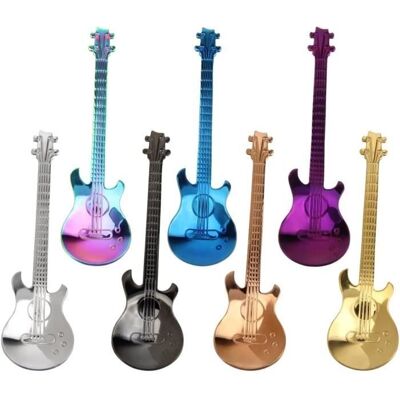 Cellfast Cuillère À Café - Acier Inoxydable - Guitare - 7 Pièces - Design Coloré - Facile À Nettoyer - Publicité Cellfast Cuillère À Café - Acier Inoxydable - Guitare - 7 Pièces - Design Coloré - Facile À Nettoyer - Publicité