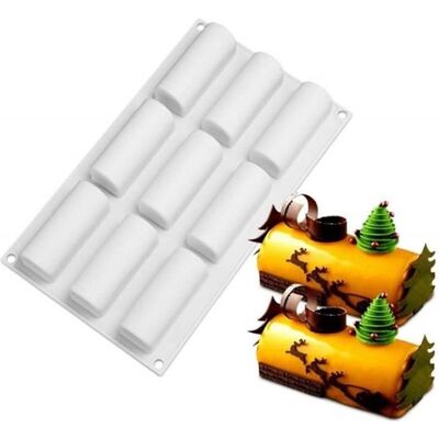 Cellfast Moule Silicone Mini Bûche Bûchette Ou Moule Insert 9 Cavités Pour Pâtisserie Chocolat Desserts Mousse Gâteau 3 D Antiadhésifs - Publicité Cellfast Moule Silicone Mini Bûche Bûchette Ou Moule Insert 9 Cavités Pour Pâtisserie Chocolat Desserts Mousse Gâteau 3 D Antiadhésifs - Publicité
