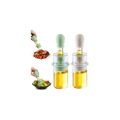 OEM Distributeur D'Huile Avec Brosse 2 En 1 180 Ml Distributeur D'Huile D'Olive Et Bouteille De Vinaigre Avec Pinceau À Pâtisserie En Silicone Pour Cuisine Barbecue Salade Cuisson Au Four (blanc+v - Publicité OEM Distributeur D'Huile Avec Brosse 2 En 1 180 Ml Distributeur D'Huile D'Olive Et Bouteille De Vinaigre Avec Pinceau À Pâtisserie En Silicone Pour Cuisine Barbecue Salade Cuisson Au Four (blanc+v - Publicité