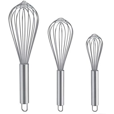 ALVIOR Fouet - Acier Inoxydable - 8 Pouces 10 Pouces 12 Pouces - Jeu De 3 Fouets Ballon Pour Mélange, Battage, Fouettage Et Remuage - Cuisine Maison Et Professionnelle - Publicité ALVIOR Fouet - Acier Inoxydable - 8 Pouces 10 Pouces 12 Pouces - Jeu De 3 Fouets Ballon Pour Mélange, Battage, Fouettage Et Remuage - Cuisine Maison Et Professionnelle - Publicité