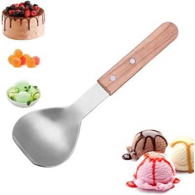 Cellfast Cuillère À Glace - Non Spécifié - 23.2x2.5cm - Acier Inoxydable Et Bois - 140g - Non Compatible Lave-vaisselle - Publicité Cellfast Cuillère À Glace - Non Spécifié - 23.2x2.5cm - Acier Inoxydable Et Bois - 140g - Non Compatible Lave-vaisselle - Publicité