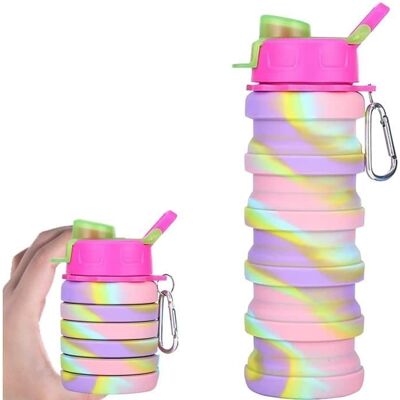 Cellfast Bouteille D'Eau Pliable - Zgeer - 500 Ml - Silicone Sans Bpa - Rose - Idéale Pour Randonnée/camping - Publicité Cellfast Bouteille D'Eau Pliable - Zgeer - 500 Ml - Silicone Sans Bpa - Rose - Idéale Pour Randonnée/camping - Publicité