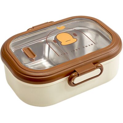 BRINSEA Boîte À Lunch Hermétique En Acier Inoxydable De 950 Ml Avec Compartiments, Idéale Pour L'École/le Travail — - Publicité BRINSEA Boîte À Lunch Hermétique En Acier Inoxydable De 950 Ml Avec Compartiments, Idéale Pour L'École/le Travail — - Publicité