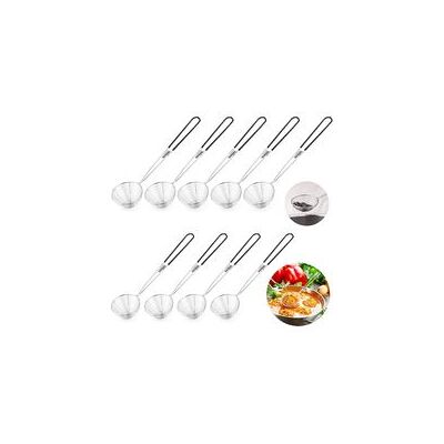 OEM 9 Pcs Passoire À Fondue Passoire De Cuisine En Acier Inoxydable Avec Poignées Passoire De Cuisine À Mailles Fines Passoire De Louche En Cuillère Mousse Pour Légumes Champignons Viande Poisson Noir - Publicité OEM 9 Pcs Passoire À Fondue Passoire De Cuisine En Acier Inoxydable Avec Poignées Passoire De Cuisine À Mailles Fines Passoire De Louche En Cuillère Mousse Pour Légumes Champignons Viande Poisson Noir - Publicité