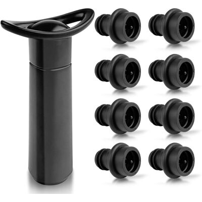 OEM Pompe À Vide Avec 8 Bouchons De Bouteille, Pompe À Vide Manuelle, Distributeur De Vin, Accessoire Pour Le Vin, Pour L'Élimination De L'Air Et La Conservation Du Vin-dou - Publicité OEM Pompe À Vide Avec 8 Bouchons De Bouteille, Pompe À Vide Manuelle, Distributeur De Vin, Accessoire Pour Le Vin, Pour L'Élimination De L'Air Et La Conservation Du Vin-dou - Publicité