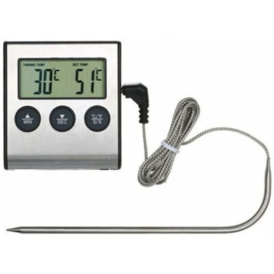 SANS MARQUE 65x71x17.5 Mm Thermomètre De Cuisson Des Aliments Avec Fonction De Minuterie D'Alarme, Jauge De Température Des Aliments Pour Cuisine Bbq - Publicité SANS MARQUE 65x71x17.5 Mm Thermomètre De Cuisson Des Aliments Avec Fonction De Minuterie D'Alarme, Jauge De Température Des Aliments Pour Cuisine Bbq - Publicité