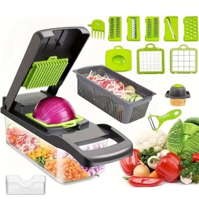 BRINSEA Mandoline Multifonctionnelle En Pet Et Pp : Coupe-légumes, Râpe Et Trancheuse - Publicité BRINSEA Mandoline Multifonctionnelle En Pet Et Pp : Coupe-légumes, Râpe Et Trancheuse - Publicité