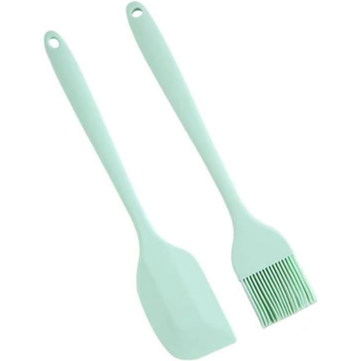 KAJFJAD Ensemble De Pinceaux À Badigeonner Professionnels - Manche Long Résistant À La Chaleur Pour Griller Et Cuire Au Four, 2 Pièces, Indispensables En Cuisine, Vert - Publicité KAJFJAD Ensemble De Pinceaux À Badigeonner Professionnels - Manche Long Résistant À La Chaleur Pour Griller Et Cuire Au Four, 2 Pièces, Indispensables En Cuisine, Vert - Publicité