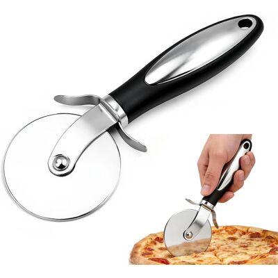 GRASSLIN 1 Coupe-pizza, Roulette En Acier Inoxydable, Poignée Ergonomique, Pour Pizza Tarte Gâteau, Usage Maison Restaurant - Publicité GRASSLIN 1 Coupe-pizza, Roulette En Acier Inoxydable, Poignée Ergonomique, Pour Pizza Tarte Gâteau, Usage Maison Restaurant - Publicité