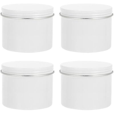 FATRD Lot De 4 Bocaux Ronds Rechargeables En Aluminium - Publicité FATRD Lot De 4 Bocaux Ronds Rechargeables En Aluminium - Publicité
