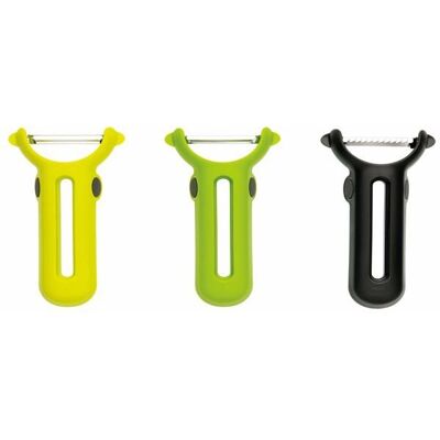 Cellfast Econome - Eplucheur - Peleur - Zesteur - Canneleur Chef'n - 27406 - Lot De 3 Eplucheurs Polypropylene - Publicité Cellfast Econome - Eplucheur - Peleur - Zesteur - Canneleur Chef'n - 27406 - Lot De 3 Eplucheurs Polypropylene - Publicité