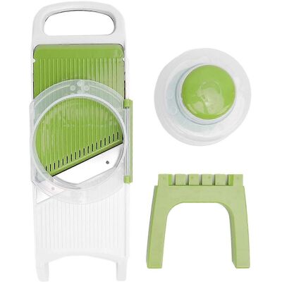 FLAMMKRAFT Outil À Trancher Les Pommes De Terre Vert Multifonctionnel, Très Efficace Et Sûr, Râpe Julienne Pour Chips. Publicité FLAMMKRAFT Outil À Trancher Les Pommes De Terre Vert Multifonctionnel, Très Efficace Et Sûr, Râpe Julienne Pour Chips. Publicité