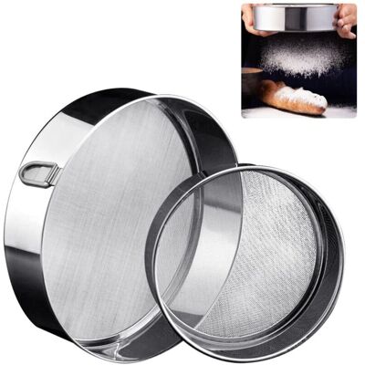 OEM 2 Pcs Tamis En Acier Inox Tamis Cuisine Tamis À Farine Tamis Pâtisserie Avec Anneau Suspendu Tamis Fin 2 Tailles Tamis Boulanger Tamis Blé Tamis Alimentaire Pour Farine Gâteaux Sucre Glace-dou - Publicité OEM 2 Pcs Tamis En Acier Inox Tamis Cuisine Tamis À Farine Tamis Pâtisserie Avec Anneau Suspendu Tamis Fin 2 Tailles Tamis Boulanger Tamis Blé Tamis Alimentaire Pour Farine Gâteaux Sucre Glace-dou - Publicité