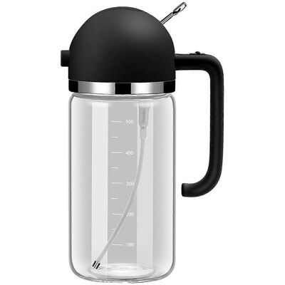 FLAMMKRAFT Distributeur Et Vaporisateur D'Huile 2 En 1 Pour La Cuisson, 550 Ml (18,6 Oz), En Verre De Qualité Alimentaire. Publicité FLAMMKRAFT Distributeur Et Vaporisateur D'Huile 2 En 1 Pour La Cuisson, 550 Ml (18,6 Oz), En Verre De Qualité Alimentaire. Publicité