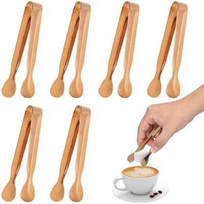 Cellfast 6 Pcs Pince À Glaçons, 10cm Pince À Sucre En Acier Inoxydable Pince De Service Multifonctions Pour Candy Bar Mariage Cuisine - Publicité Cellfast 6 Pcs Pince À Glaçons, 10cm Pince À Sucre En Acier Inoxydable Pince De Service Multifonctions Pour Candy Bar Mariage Cuisine - Publicité