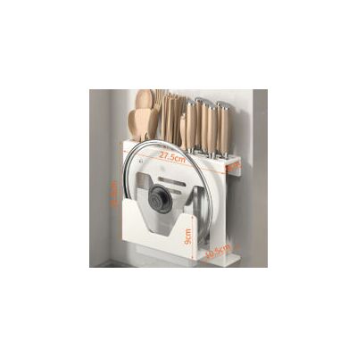 OEM Porte-couteaux En Acier Inoxydable 304 Avec Support De Rangement Pour Baguettes – Organiseur Mural/de Bureau Sans Perçage Pour Couverts, Planches À Découper Et Couvercles (blanc), Crea-crezuo - Publicité OEM Porte-couteaux En Acier Inoxydable 304 Avec Support De Rangement Pour Baguettes – Organiseur Mural/de Bureau Sans Perçage Pour Couverts, Planches À Découper Et Couvercles (blanc), Crea-crezuo - Publicité