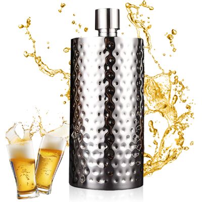 ALVIOR Flacon Portable - Acier Inoxydable 304 - 500 Ml - Étanche - Design En Nid D'Abeille - Pour Activités Extérieures - 1 Pièce - Publicité ALVIOR Flacon Portable - Acier Inoxydable 304 - 500 Ml - Étanche - Design En Nid D'Abeille - Pour Activités Extérieures - 1 Pièce - Publicité