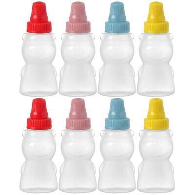 LISATR Lot De 8 Flacons À Condiments En Plastique Pour Ketchup, Miel Et Vinaigrette.-7.80x3.30x3.30cm - Publicité LISATR Lot De 8 Flacons À Condiments En Plastique Pour Ketchup, Miel Et Vinaigrette.-7.80x3.30x3.30cm - Publicité