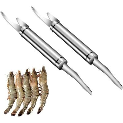 JSSEVN 2 Pcs,shrimp Line Knife,crevettes Couteau,éplucheur De Crevettes,outil D'Épluchage D'Éplucheur De Crevettes En Acier Inoxydable,machine D'Épluchage - Publicité JSSEVN 2 Pcs,shrimp Line Knife,crevettes Couteau,éplucheur De Crevettes,outil D'Épluchage D'Éplucheur De Crevettes En Acier Inoxydable,machine D'Épluchage - Publicité