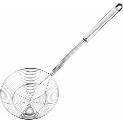 Vision Tigrezy Louche D'Écumoire De Passoire D'Araignée En Acier Inoxydable Solide Pour La Cuisson Et La Friture, Cuillère De Passoire À Pâtes Pour Ustensiles De Cuisine, 5,5 Pouces - Publicité Vision Tigrezy Louche D'Écumoire De Passoire D'Araignée En Acier Inoxydable Solide Pour La Cuisson Et La Friture, Cuillère De Passoire À Pâtes Pour Ustensiles De Cuisine, 5,5 Pouces - Publicité