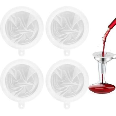 ABYSSE 4 Pièces 100/200/300/400 Filtre À Tamis Fin Filtre Alimentaire De Maille Passoire Alimentaire En Nylon Filtre À Tamis De Cuisine Pour Jus Lait Vin Confiture - Publicité ABYSSE 4 Pièces 100/200/300/400 Filtre À Tamis Fin Filtre Alimentaire De Maille Passoire Alimentaire En Nylon Filtre À Tamis De Cuisine Pour Jus Lait Vin Confiture - Publicité