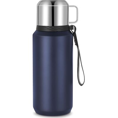 SANS MARQUE Thermos Isotherme, Gourde Isotherme En Acier Inoxydable De 800ml, Etanche De Voyage Pour Thé, Mug Isotherme Sans Bpa Pour Travail, Ecole, Randonnée (bleu) - Publicité SANS MARQUE Thermos Isotherme, Gourde Isotherme En Acier Inoxydable De 800ml, Etanche De Voyage Pour Thé, Mug Isotherme Sans Bpa Pour Travail, Ecole, Randonnée (bleu) - Publicité