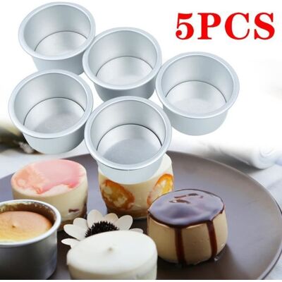 Cellfast Moule À Gâteau - Moohop - 5 Pièces - Aluminium De Qualité Alimentaire - Antiadhésif - 2,5 Pouces - Publicité Cellfast Moule À Gâteau - Moohop - 5 Pièces - Aluminium De Qualité Alimentaire - Antiadhésif - 2,5 Pouces - Publicité