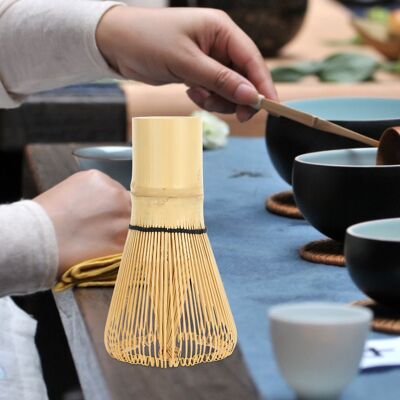 MCKENSA Fouet À Thé Matcha Traditionnel À 120 Dents, Accessoire Pour La Préparation Du Thé Matcha - Publicité MCKENSA Fouet À Thé Matcha Traditionnel À 120 Dents, Accessoire Pour La Préparation Du Thé Matcha - Publicité