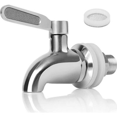 Vision Robinet De Distributeur De Boissons En Verre, Robinet De Remplacement En Acier Inoxydable De 16 Mm, Robinet De Remplacement Pour Eau, Vin, Bière, Jus - Publicité Vision Robinet De Distributeur De Boissons En Verre, Robinet De Remplacement En Acier Inoxydable De 16 Mm, Robinet De Remplacement Pour Eau, Vin, Bière, Jus - Publicité