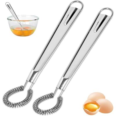OEM Fouet De Cuisine En Acier Inoxydable – Lot De 2 Mini Fouets Spirales Polyvalents Pour Mélanger, Fouetter Et Préparer Vos Recettes - Publicité OEM Fouet De Cuisine En Acier Inoxydable – Lot De 2 Mini Fouets Spirales Polyvalents Pour Mélanger, Fouetter Et Préparer Vos Recettes - Publicité