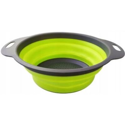 AQUAFORGE Lot De 2 Paniers D'Égouttage Pliables En Silicone, Ronds Et Télescopiques, Avec Filtre À Eau Et Panier À Fruits, 30 X 39 Cm - Publicité AQUAFORGE Lot De 2 Paniers D'Égouttage Pliables En Silicone, Ronds Et Télescopiques, Avec Filtre À Eau Et Panier À Fruits, 30 X 39 Cm - Publicité